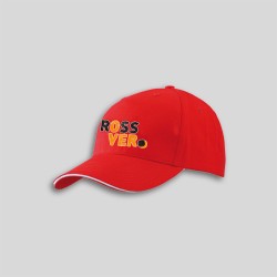 Basecap CrossOver red/white